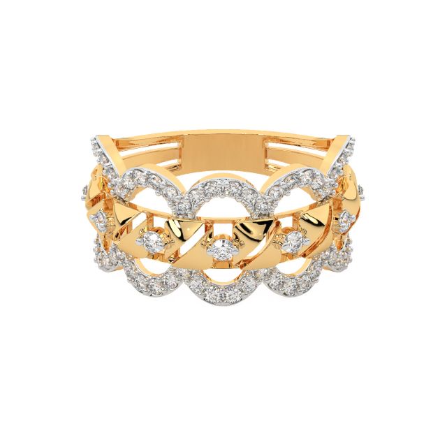 Nila Round Diamond Engagement Ring